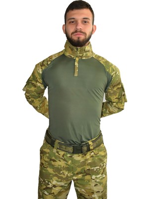 Mysia Outdoor ASKERİ KAMUFLAJ COMBAT TİŞÖRT MULTİCAM HAKİ KOMBAT