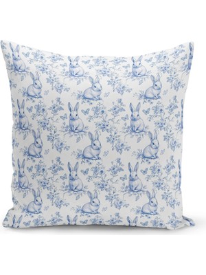Bertille Home Ilkbahar Serisi Çift Tarafı Dijital Baskılı Kırlent Kılıfı (Spring Easter Paskalya Cushion Cover)