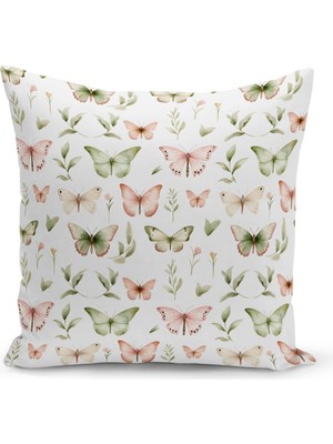 Bertille Home Ilkbahar Serisi Çift Tarafı Dijital Baskılı Kırlent Kılıfı (Spring Easter Paskalya Cushion Cover)