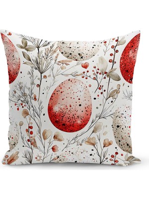 Bertille Home Ilkbahar Serisi Çift Tarafı Dijital Baskılı Kırlent Kılıfı (Spring Easter Paskalya Cushion Cover)