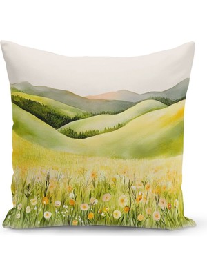 Bertille Home Ilkbahar Serisi Çift Tarafı Dijital Baskılı Kırlent Kılıfı (Spring Easter Paskalya Cushion Cover)