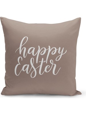Bertille Home Ilkbahar Serisi Çift Tarafı Dijital Baskılı Kırlent Kılıfı (Spring Easter Paskalya Cushion Cover)