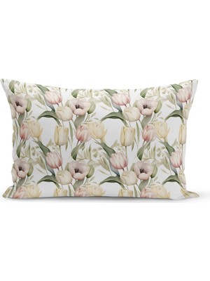 Ilkbahar Serisi Çift Tarafı Dijital Baskılı Kırlent Kılıfı (Spring Easter Paskalya Cushion Cover)
