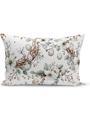 Bertille Home Ilkbahar Serisi Çift Tarafı Dijital Baskılı Kırlent Kılıfı (Spring Easter Paskalya Cushion Cover)