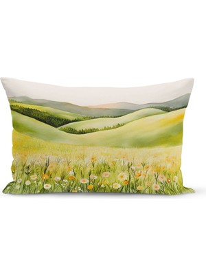 Bertille Home Ilkbahar Serisi Çift Tarafı Dijital Baskılı Kırlent Kılıfı (Spring Easter Paskalya Cushion Cover)