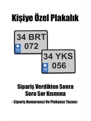 Kişiye Özel Motorsiklet Plakası Anahtarlık