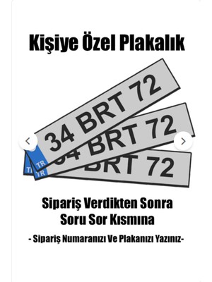 Kişiye Özel Araba Plakası Anahtarlık