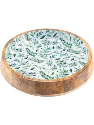 Bambum Servis Gereçleri Kangura - Sığ Kase Yaprak Büyük