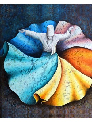 Marsilyan Kanvas Özden Öze Mevlana Sayılarla Boyama Setikasnaklı