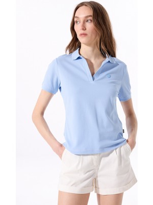 Mavi Kadın Relaxed Düz Polo T-Shirt J5SL-TST7070