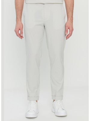 Altınyıldız Classics Lastikli Bel Normal Paça Slim Fit Taş Erkek Pantolon ACE001252195_TAS