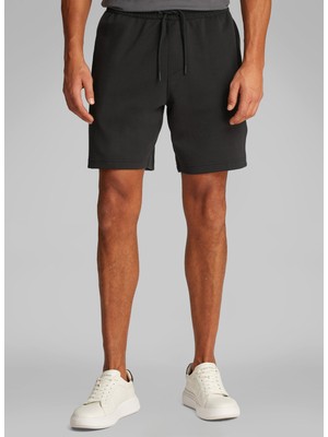 Calvin Klein Jeans Siyah Erkek Sweat Şort J30J327246BEH Logo Tape Short