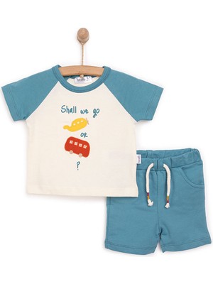 Bebetto Yenidoğan Sürprise Travel Tshirt-Şort Erkek Bebek