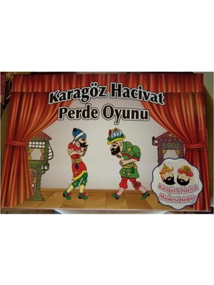 Hacivat Karagöz Kukla Perde Oyunu Seti
