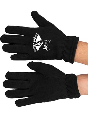 Neşet Ertaş Baskılı Kışlık Uzun Polar Eldiven BLL2728