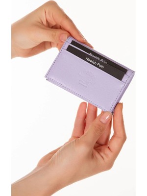 Hakiki Deri Kartlık ve Cüzdan - NEW082 - Lila