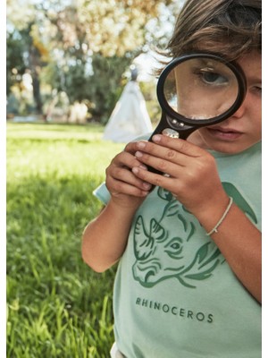 04-10 Yaş Erkek Çocuk Mayoral Kabartmalı Tshırt - Yeşil