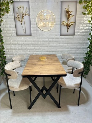 Masa Sandalye Takımı 4 Kişilik Yemek Masası Takımı Mutfak Masası Takımı