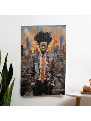 Figüratif Kentsel Sanat Duvar Örtüsü - Yatak Odası, Oturma Odası Veya Yurt Dekoru Için Canlı