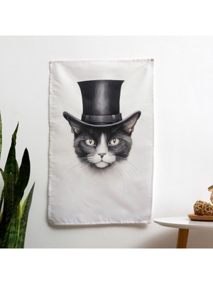 Hayvanlar Alemi Duvar Örtüsü -  Pamuk Sırt ve Polyester Ön - Canlı Ranforce Kumaş Sanat