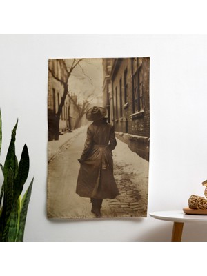 Dadaizm Sanat Tarzı Duvar Örtüsü - Yatak Odası, Oturma Odası Veya Yurt Için Canlı Kumaş Duvar