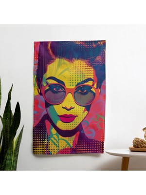 Pop Art  Modern Duvar Örtüsü - Yatak Odası, Oturma Odası Veya Yurt Dekoru Için Canlı