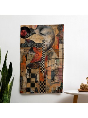 Dadaizm Duvar Dekorasyonu Kanvas Tablo - Yatak Odası, Oturma Odası ve Yurt Için Canlı Ranforce