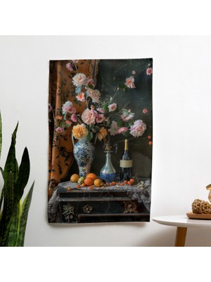 Natürmort Harmony  Duvar Sanatı - Süblimasyon Baskılı Canlı Ranforce Kumaş Duvar Örtüsü
