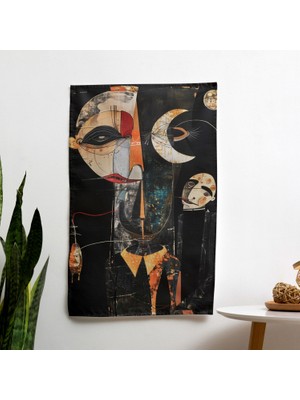 Dadaizm  Duvar Dekorasyonu - Canlı Ranforce Kumaş Duvar Örtüsü