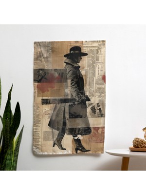 Dadaizm  Duvar Örtüsü - Canlı Renkler, Ranforce Kumaş - Yatak Odası, Oturma Odası Veya Yurt