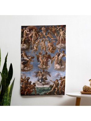 Modern  Ev Dekorasyonu - Ranforce Kumaşlı Canlı Süblimasyon Baskı Duvar Örtüsü - Yatak Odası,