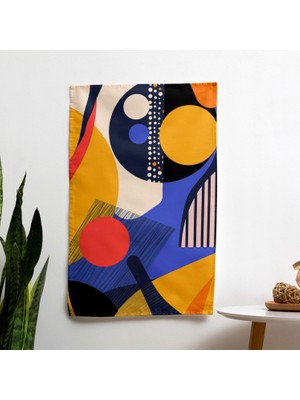 Popart Tarzı Duvar Örtüsü - Yatak Odaları ve Oturma Odaları Için Canlı  Pamuk ve Polyester