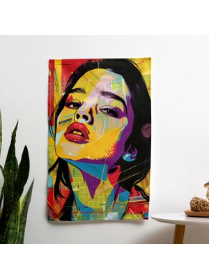 Popart Tarzı  Dekorasyon Duvar Örtü - Yatak Odası, Oturma Odası Veya Yurt Için Canlı Süblimasyon