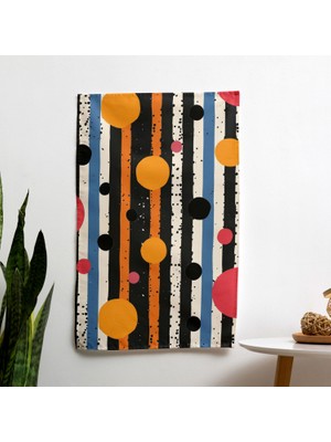 Popart Tarzı Duvar Örtüsü - Canlı Renkler, Hafif Kumaş, Yatak Odası, Oturma Odası ve Yurt