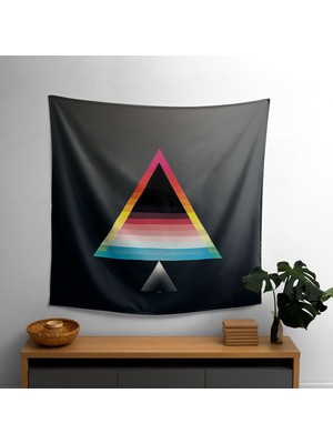Modern Pink Floyd'dan Esinlenen Kumaş Duvar Örtüsü - Şık Ev Dekorasyonu Için Canlı Ranforce