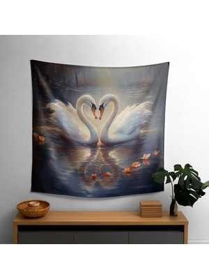 Romantik Yaban Hayatı Baskı Duvar Örtüsü - Yatak Odası, Oturma Odası Veya Yurt Dekoru Için