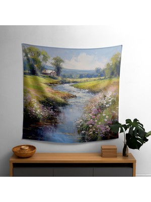 Empresyonist Kırsal  Duvar Örtüsü - Canlı Renkler, Yatak Odası, Oturma Odası Veya Yurt Için