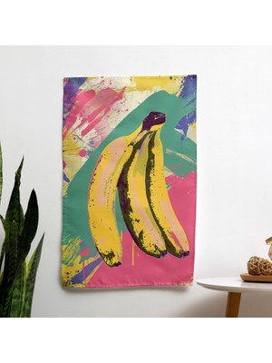 Pop Art Muz Illüstrasyon Duvar Örtüsü - Yatak Odası, Oturma Odası, Yurt Için Canlı Baskılı