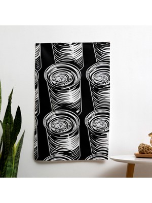 Pop Art Çorba Kutuları  Duvar Sanatı Örtü - Canlı Süblimasyon Baskı,  Pamuk Sırt, Hafif