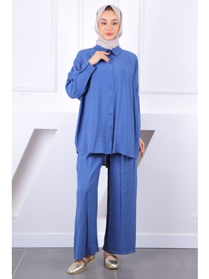 İmaj Butik İndigo Arkası Robalı Salaş Modal Takım