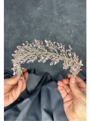 Işıltılı Defne Gelin Tacı