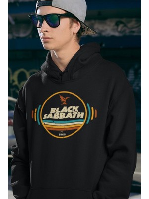 Sevbano Rock Metal Müzik Grubu Black Sabbath 1968 Baskılı  Oversize Hoodie