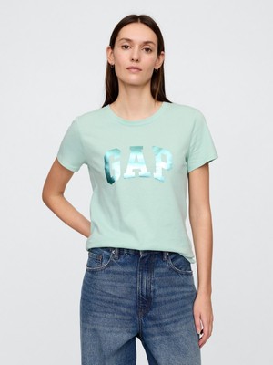 Gap 729555013 V-Ss Logo Classic Tee Kadın Tişört