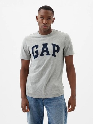 Gap 856659000 V-Everyday Soft Basic Logo T Erkek Tişört