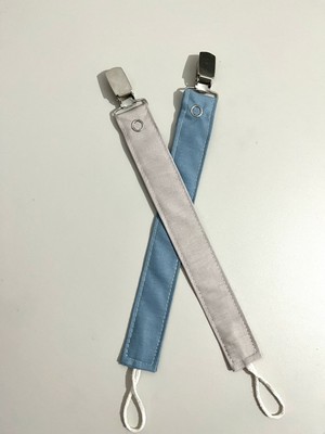 Mugasa - Bebek Emzik Askısı Emzik Zinciri  - 2 Li Set % 100 Pamuk