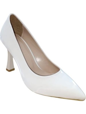 New Angel 820 Kadın Kadeh Ökçeli Stiletto Bej
