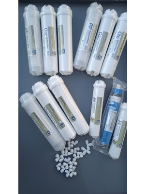 Bescobel  Kapalı Kasa Su Arıtma Cihazı Inline 2 Yıllık  Filtre Seti