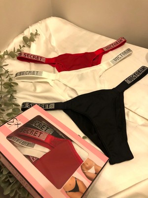 Dorsha.co Kadın Taşlı Pamuklu Şık Külot 3'lü Paket