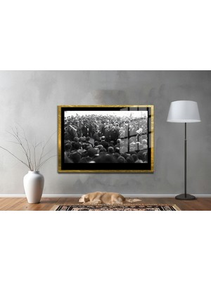 Miyrem Gazi Mustafa Kemal Atatürk Özel Seri  Design Cam Tablo Model: 146