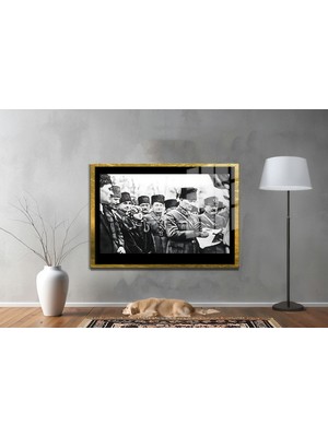 Miyrem Gazi Mustafa Kemal Atatürk Özel Seri  Design Cam Tablo Model: 209